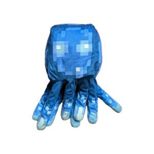 Minecraft Glow Squid Plush 19" Glow In The Dark Mojang Pillow Buddy Stuffed